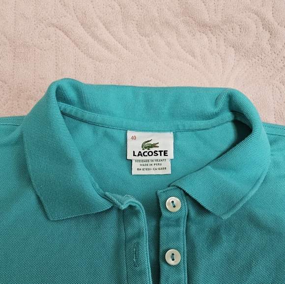 Lacoste Polo Shirt Sz 40 - Picture 5 of 5